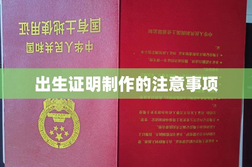田尾出生证明制作的注意事项