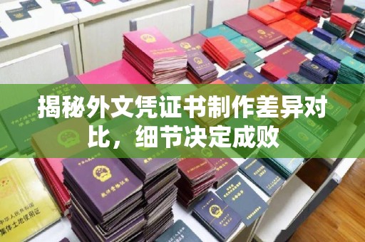 田尾揭秘外文凭证书制作差异对比，细节决定成败
