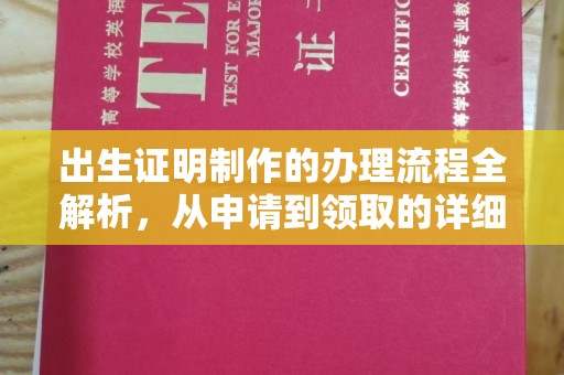 田尾出生证明制作的办理流程全解析，从申请到领取的详细指南