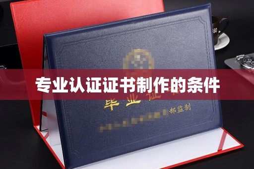 田尾专业认证证书制作的条件