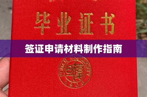 田尾签证申请材料制作指南