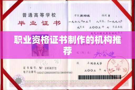 田尾职业资格证书制作的机构推荐